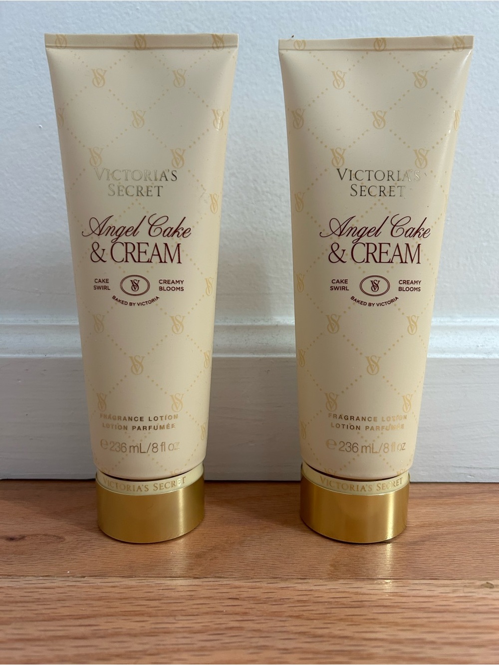 Victoria’s Secret Angel Cake & Cream body lotion set of 2